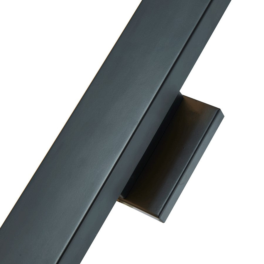 Abra Lighting Yoga 1 Light Straight Wall Fixture, Black
