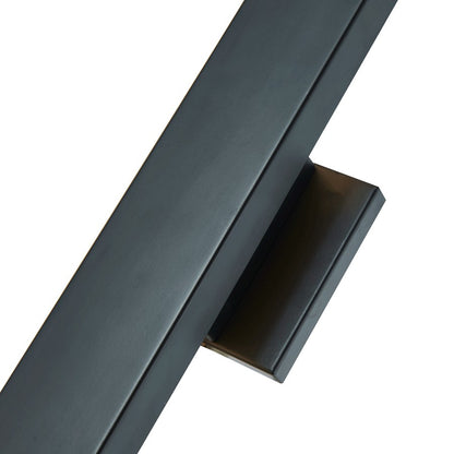 Abra Lighting Yoga 1 Light Straight Wall Fixture, Black