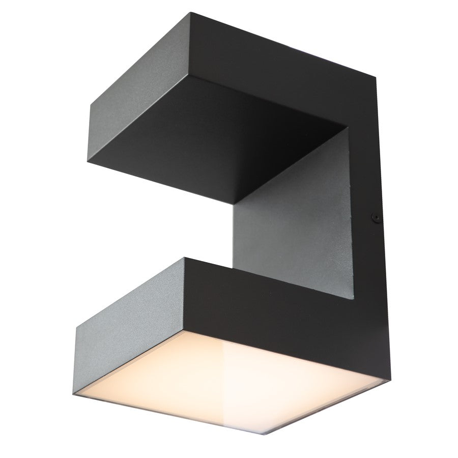 Abra Lighting Yoga 2 Light UP/Down Wall Fixture, Black