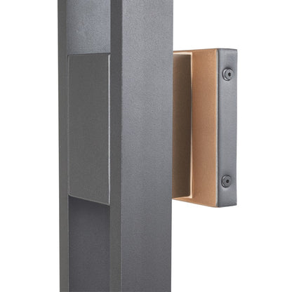 Abra Lighting Slate 2 Light 28" Twin Bar Wall Fixture, Black