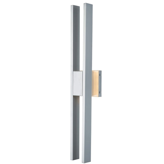 Abra Lighting Slate 2Lt 28" Twin Bar Wall Fixture, Silica - 50009ODW-SL-SLATE