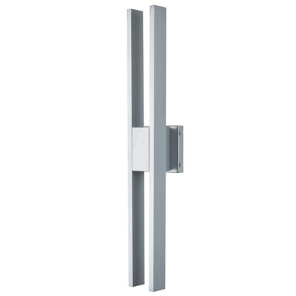 Abra Lighting Slate 2 Light 28" Twin Bar Wall Fixture, Silica