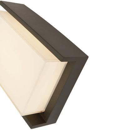 Abra Lighting Titon 1 Light 10" Miter LED Wall Fixture, Black