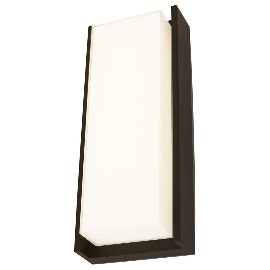 Abra Lighting Titon 1Lt 17" Miter LED Wall Fixture, Black - 50011ODW-MB-TITON