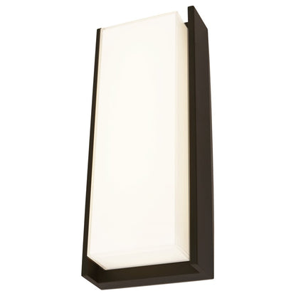 Abra Lighting Titon 1Lt 17" Miter LED Wall Fixture, Black - 50011ODW-MB-TITON