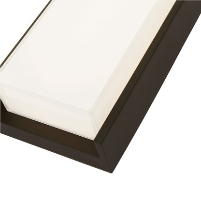 Abra Lighting Titon 1 Light 17" Miter LED Wall Fixture, Black