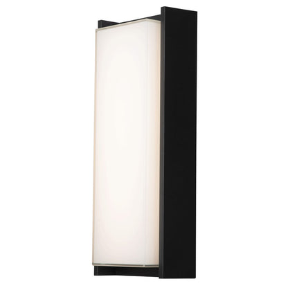 Abra Lighting Titon 1 Light 17" Miter LED Wall Fixture, Black