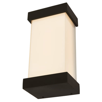 Abra Lighting Loki 1Lt 14" Miter Glass LED Wall Light, Black - 50012ODW-MB-LOKI