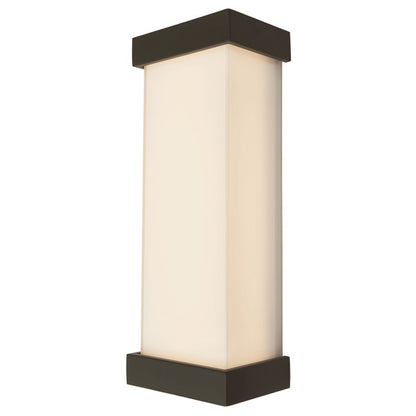 Abra Lighting Loki 1 Light 19" Miter Glass LED Wall Light, Black