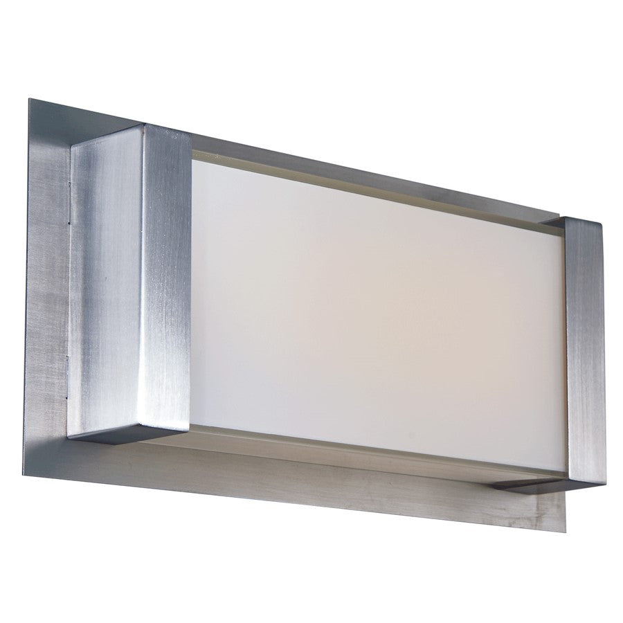 Abra Lighting Atom 1 Light 12" Wall Fixture, Stainless Steel