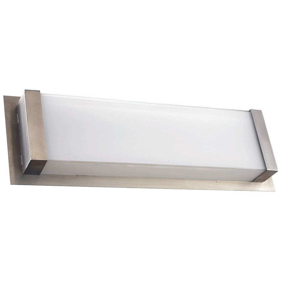 Abra Lighting Atom 1 Light 18" Wall Fixture, Stainless Steel