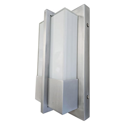 Abra Lighting Neutron Marine Outdoor Wall Light, Aluminum