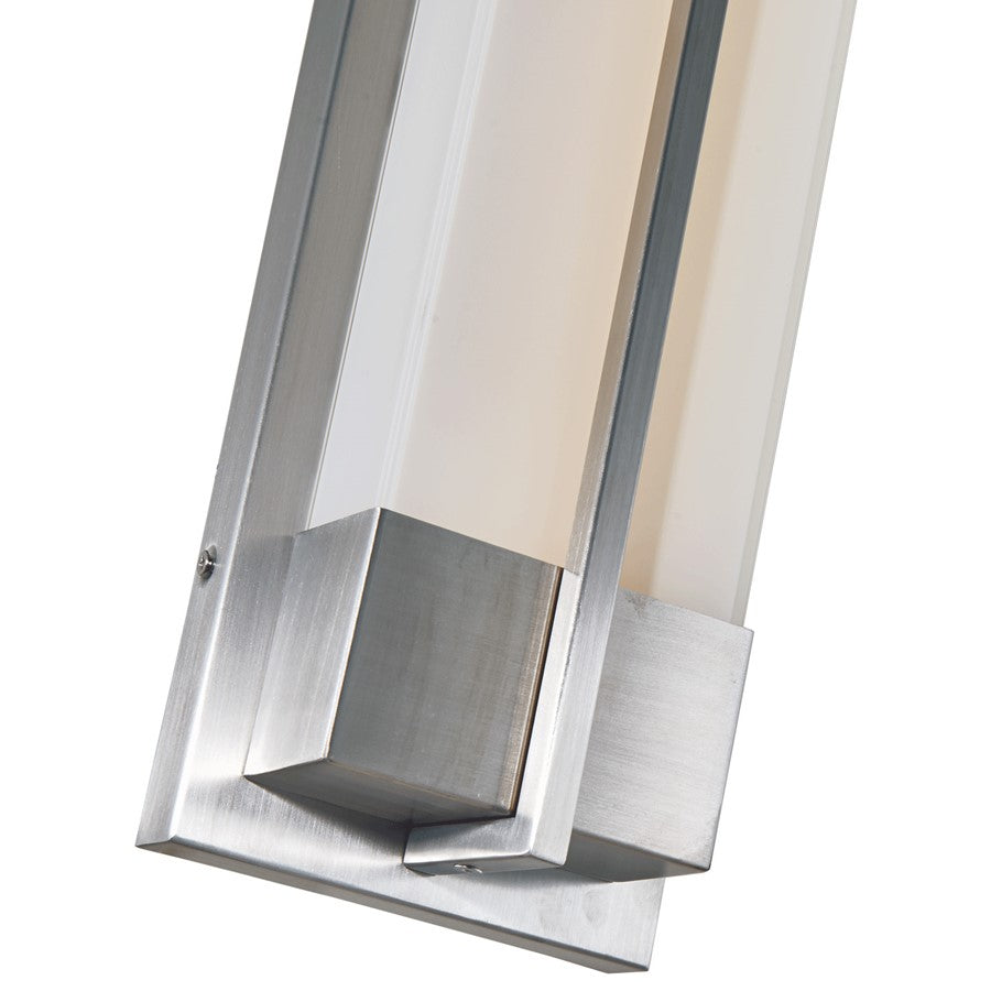 Abra Lighting Neutron 1 Light Wall Light, Stainless Steel