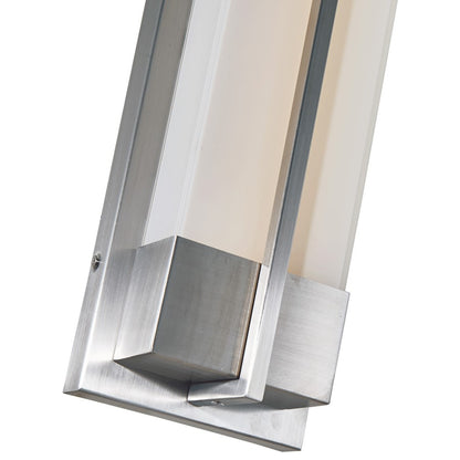 Abra Lighting Neutron 1 Light Wall Light, Stainless Steel