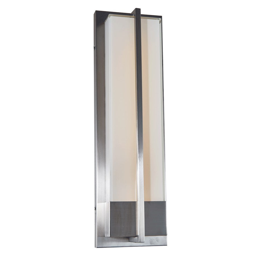 Abra Lighting Neutron 1 Light Wall Light, Stainless Steel