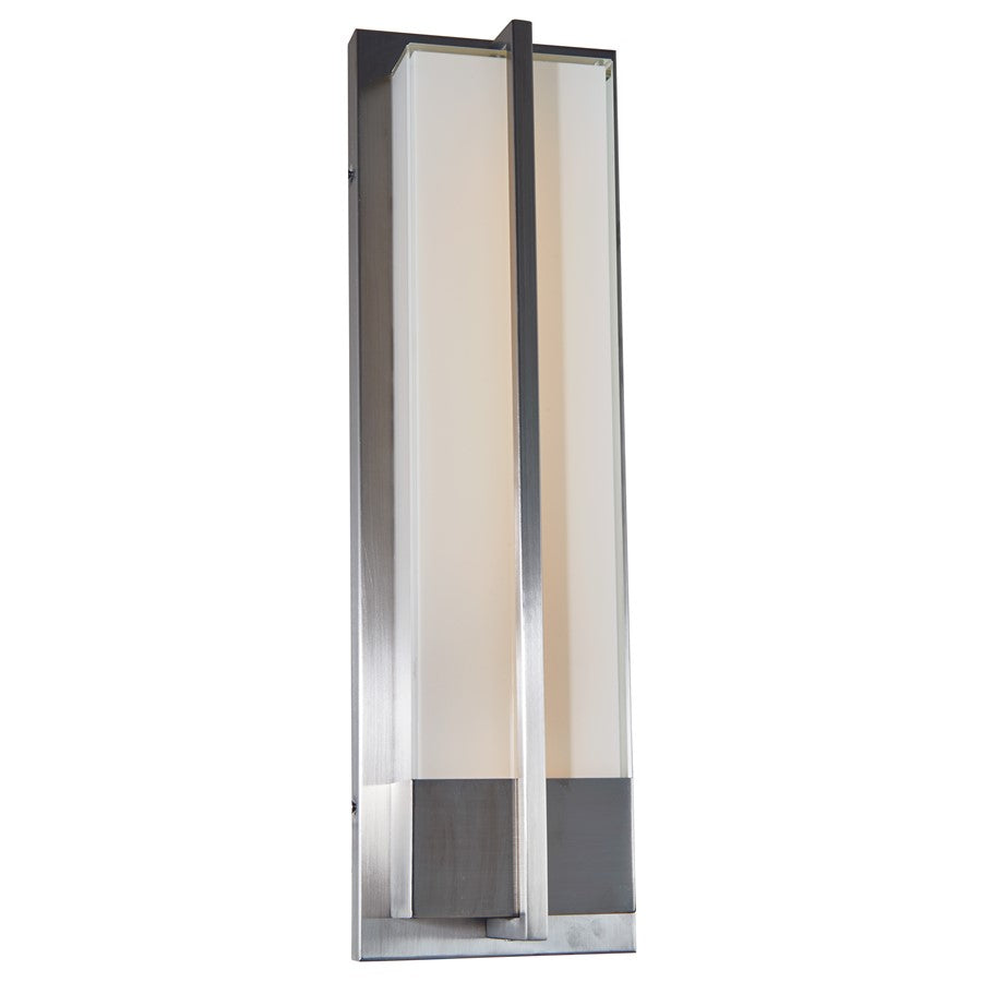 Abra Lighting Neutron 1 Light Wall Light, Stainless Steel