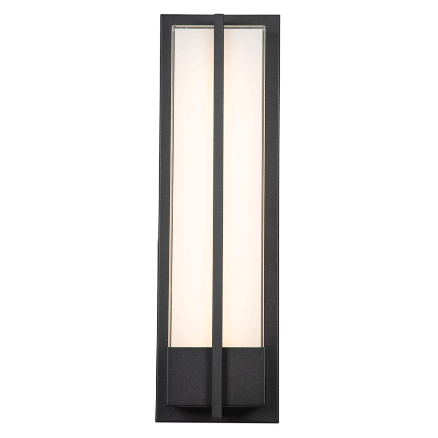 Abra Lighting Neutron 1 Light 20" Wall Fixture, Black