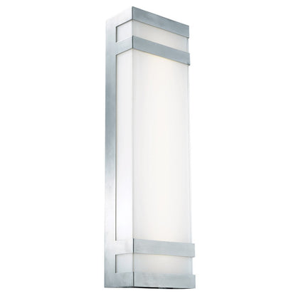 Abra Lighting Proton 1 Light 19"Wall Light, Stainless Steel