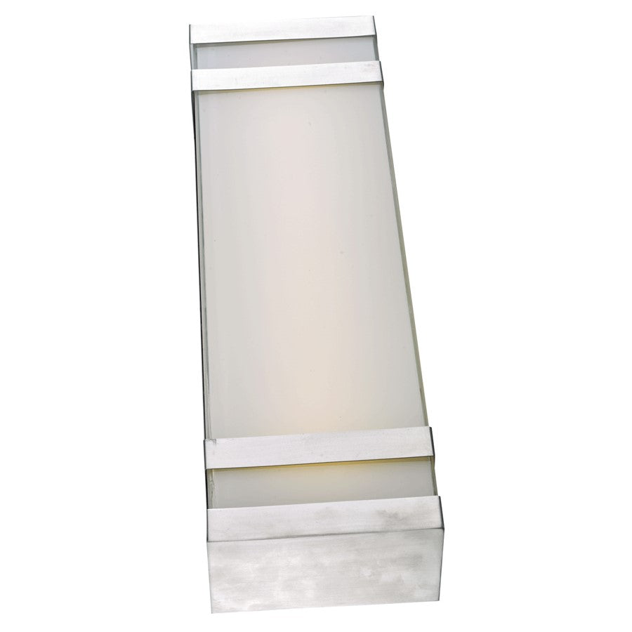 Abra Lighting Proton 1 Light 19"Wall Light, Stainless Steel