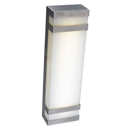 Abra Lighting Proton 1 Light 19"Wall Light, Stainless Steel