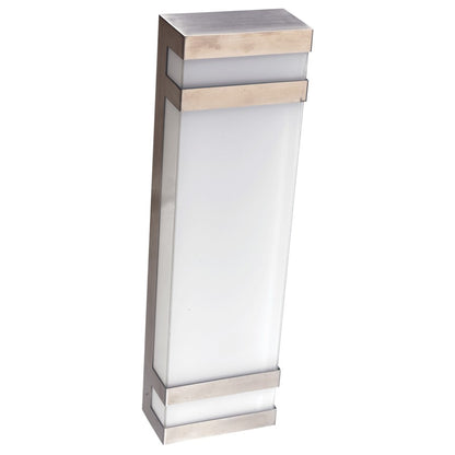 Abra Lighting Proton 1 Light 19"Wall Light, Stainless Steel