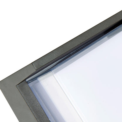 Abra Lighting Geo 1 Light Square Hooded Wall Sconce, Black