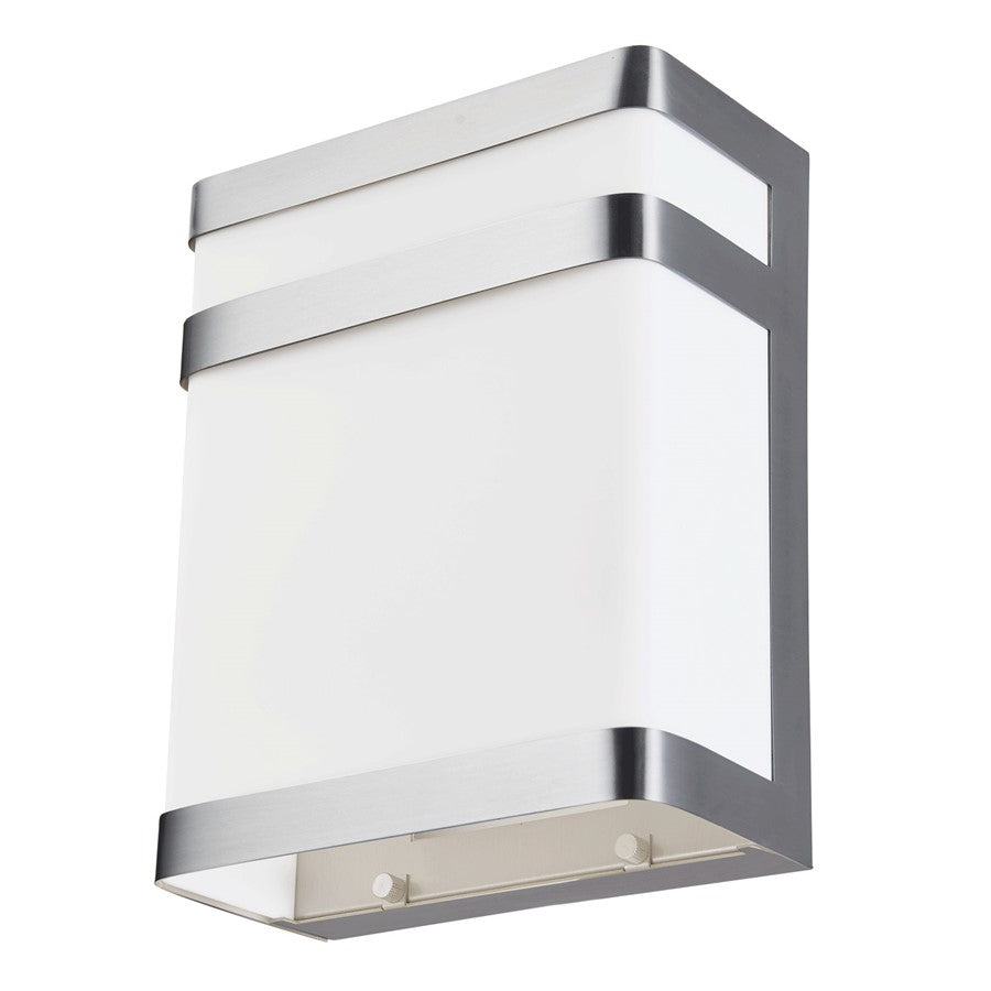 Abra Lighting Sentinel 1 Light 17W Wall Light, Steel