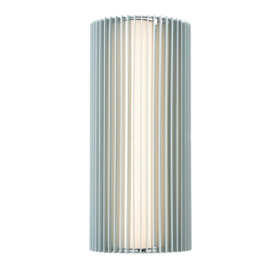 Abra Lighting Lava 1 Light 16" Ribbed Wall Fixture, Silica - 50033ODW-SL-LAVA