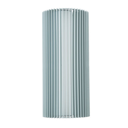Abra Lighting Lava 1 Light 16" Ribbed Wall Fixture, Silica