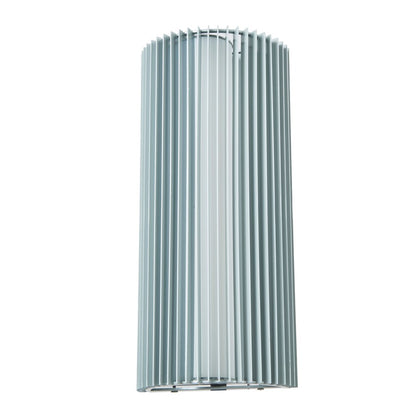 Abra Lighting Lava 1 Light 16" Ribbed Wall Fixture, Silica