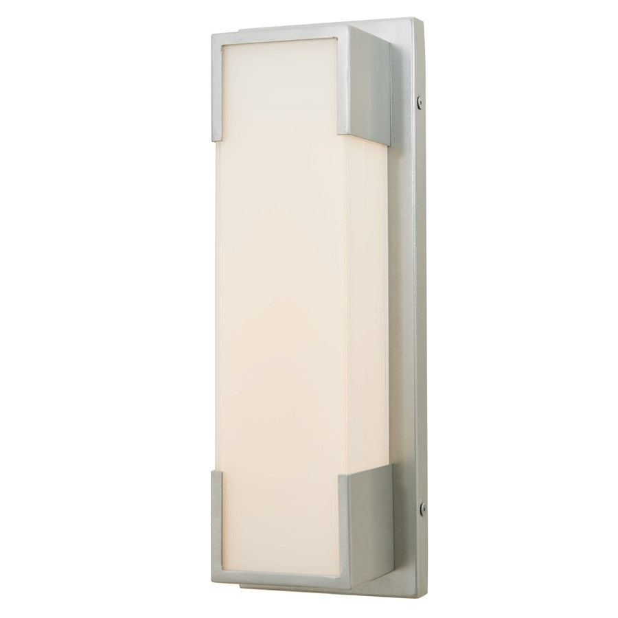 Abra Lighting Titon 1 Light 14" Miter Glass Wall Fixture, Silica