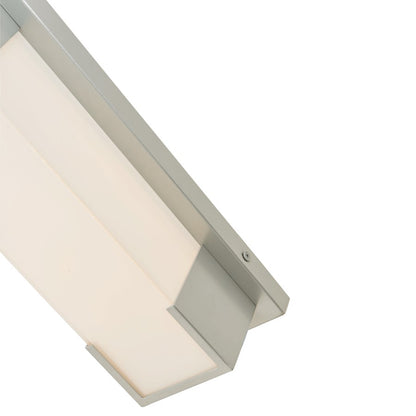 Abra Lighting Titon 1 Light 14" Miter Glass Wall Fixture, Silica