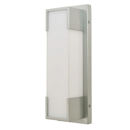 Abra Lighting Titon 1 Light 14" Miter Glass Wall Fixture, Silica