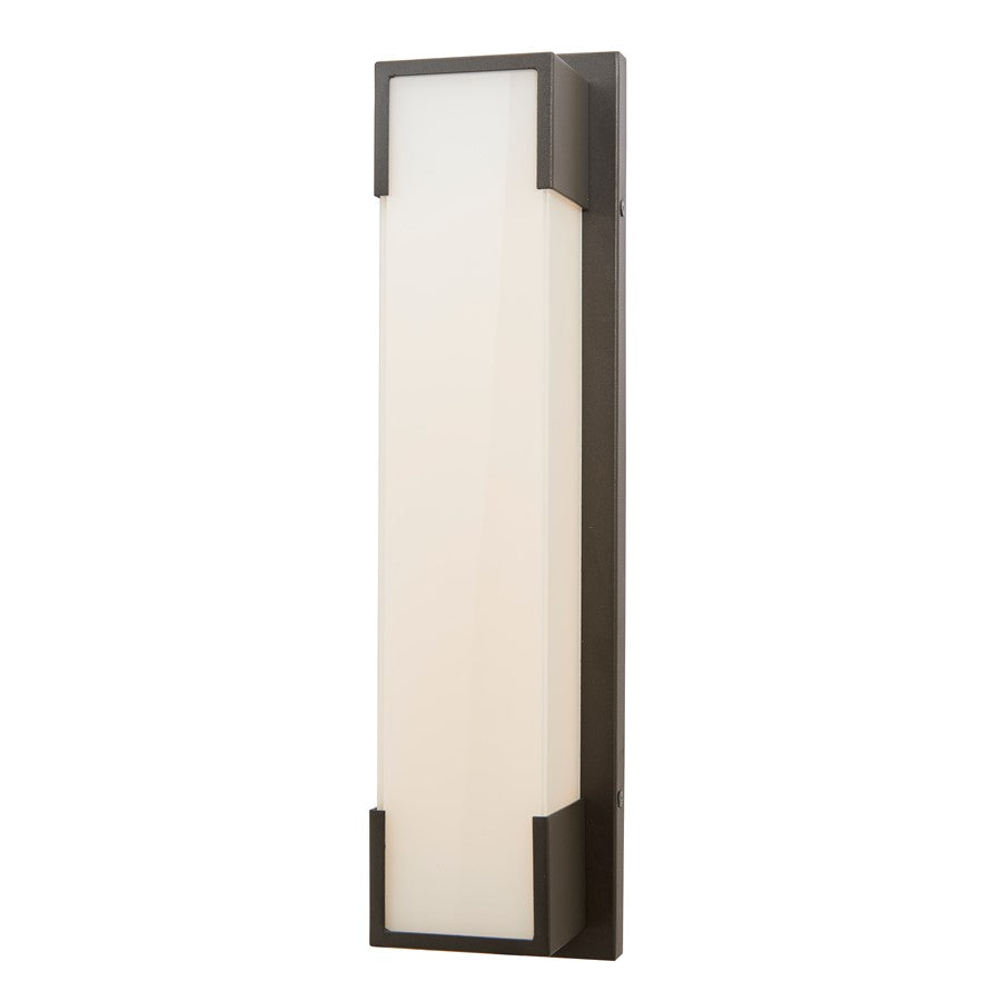 Abra Lighting Titon 1Lt 18" Miter Glass Wall Fixture, Black - 50045ODW-MB-TITON