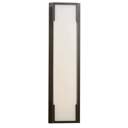 Abra Lighting Titon 1 Light 18" Miter Glass Wall Fixture, Black