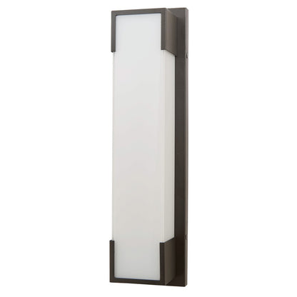 Abra Lighting Titon 1 Light 18" Miter Glass Wall Fixture, Black