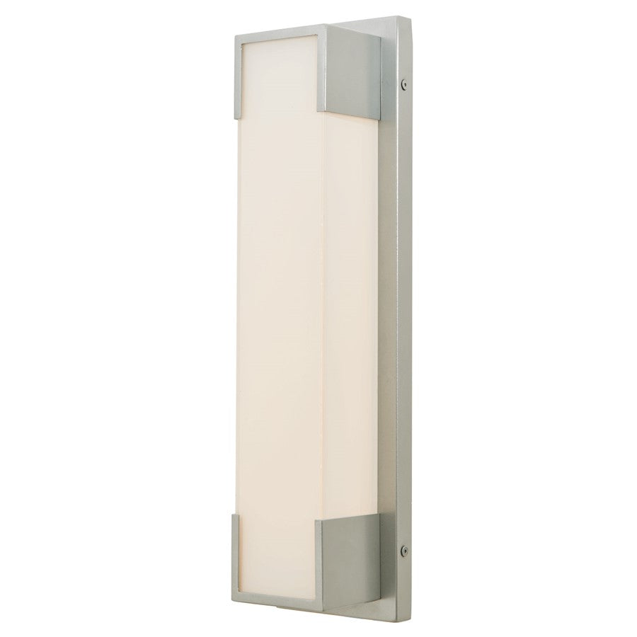 Abra Lighting Titon 1Lt 18" Miter Glass Wall Fixture, Silica - 50045ODW-SL-TITON