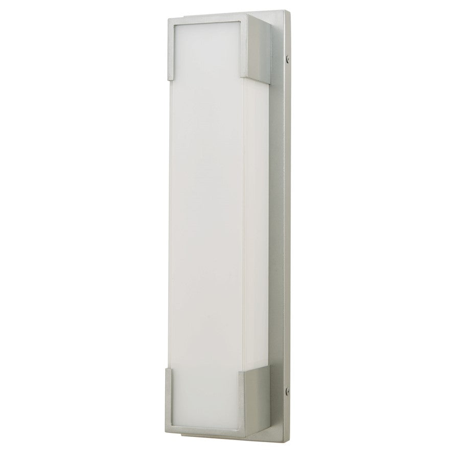 Abra Lighting Titon 1 Light 18" Miter Glass Wall Fixture, Silica