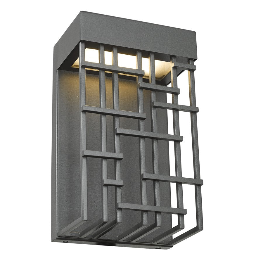 Abra Lighting Aspen 1Lt 10" Lattice Shade Wall Light, Black - 50060ODW-MB-ASPEN