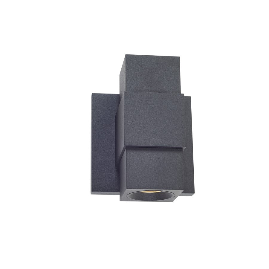 Abra Lighting Optics 1 Light Wet Location Wall Washer, Black