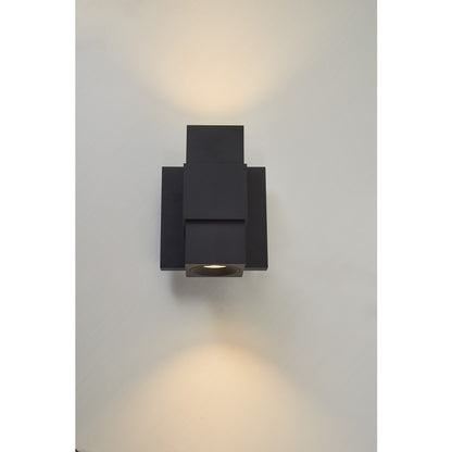 Abra Lighting Optics 1 Light Wet Location Wall Washer, Black