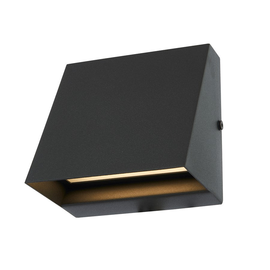 Abra Lighting Wedge 1 Light Wet Location Wall Sconce, Black - 50070ODW-MB-WEDGE