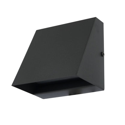 Abra Lighting Wedge 1 Light Wet Location Wall Sconce, Black