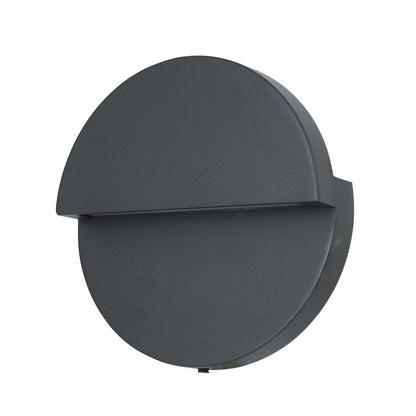 Abra Lighting Mona Lisa 1 Light 8" Round Wall Fixture, Black