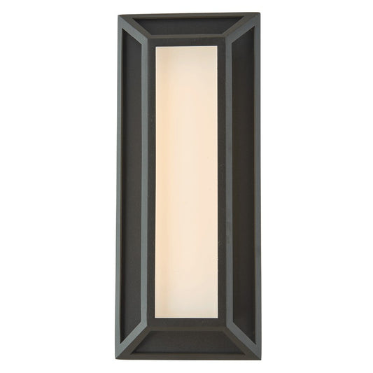 Abra Lighting Cell 1Lt 12" Miter Wall Fixture, Black - 50084ODW-MB-CELL