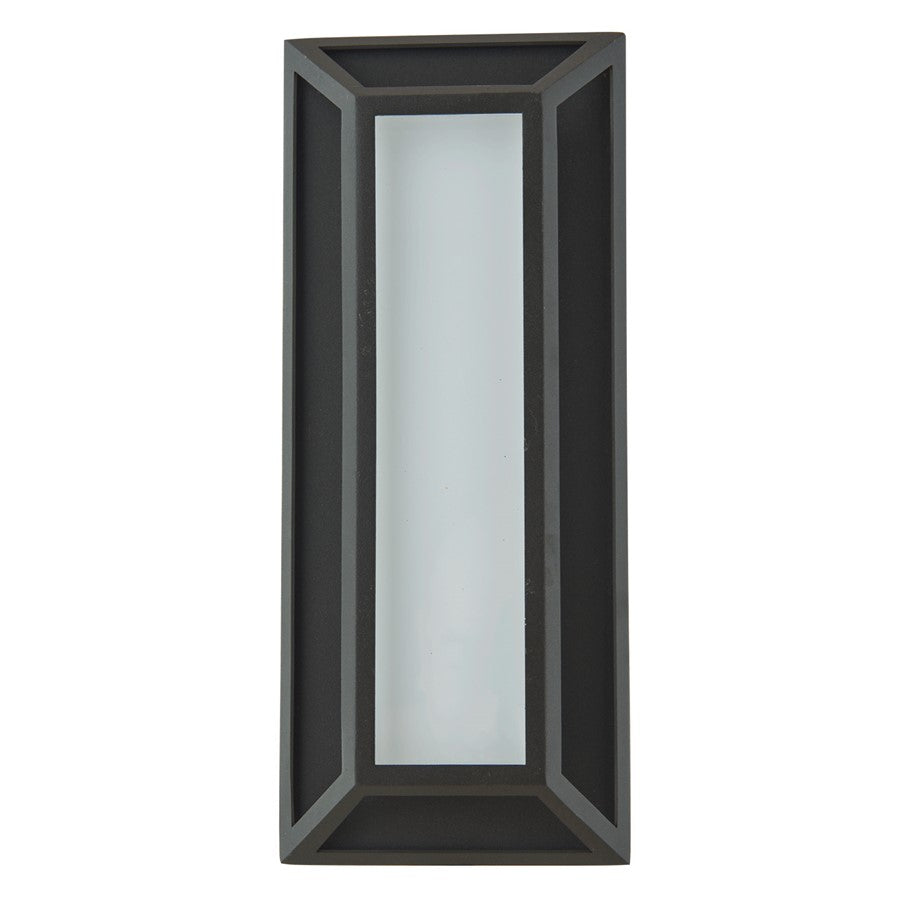 Abra Lighting Cell 1 Light 12" Miter Wall Fixture, Black