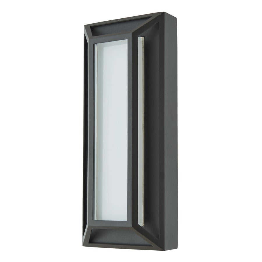 Abra Lighting Cell 1 Light 12" Miter Wall Fixture, Black