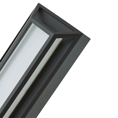 Abra Lighting Cell 1 Light 12" Miter Wall Fixture, Black