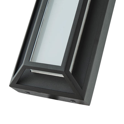 Abra Lighting Cell 1 Light 12" Miter Wall Fixture, Black