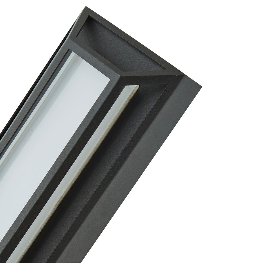 Abra Lighting Cell 1 Light 12" Miter Wall Fixture, Black